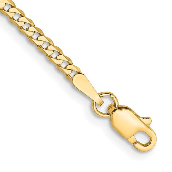 Flat Beveled Curb Chain