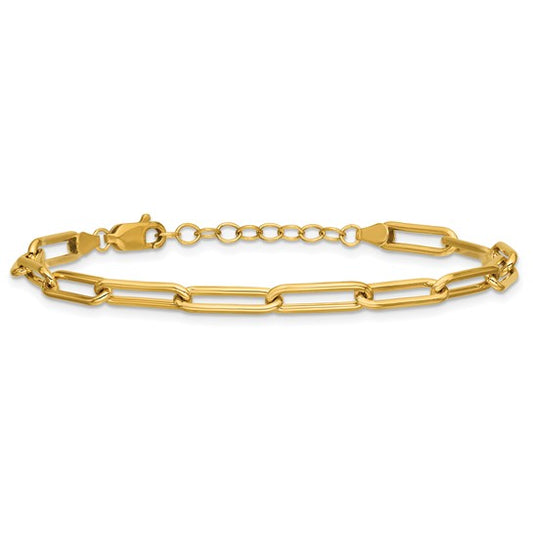 14K Gold Filled Paperclip Link Chain Ring