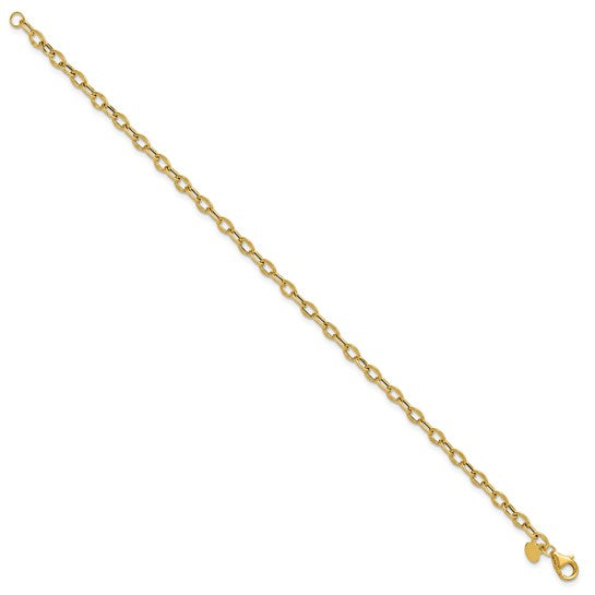 14KY Flat Cable Link Bracelet
