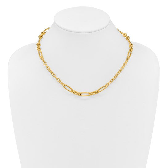 14KY Fancy Link Necklace