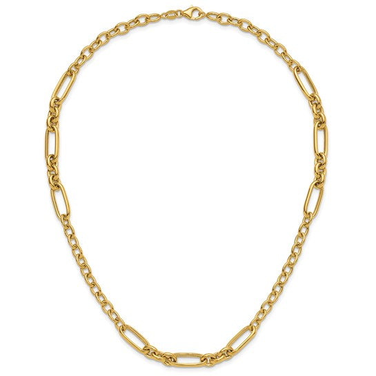 14KY Fancy Link Necklace