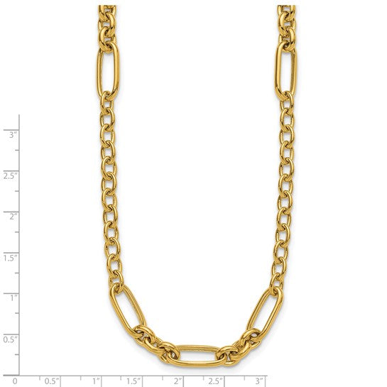 14KY Fancy Link Necklace
