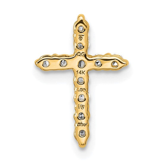 Lab Created Diamond Cross Pendant