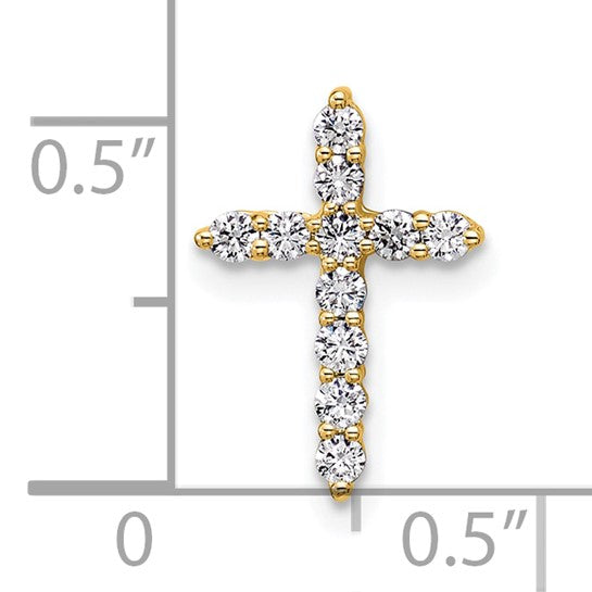 Lab Created Diamond Cross Pendant