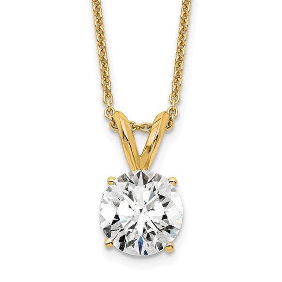 1CT Lab Created Diamond Solitaire Necklace