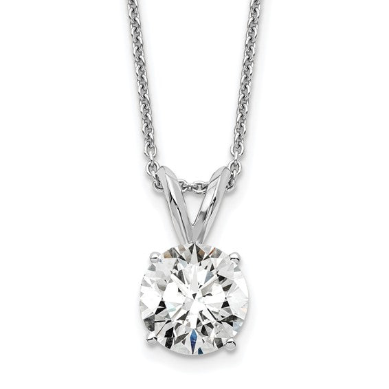 1CT Lab Created Diamond Solitaire Necklace