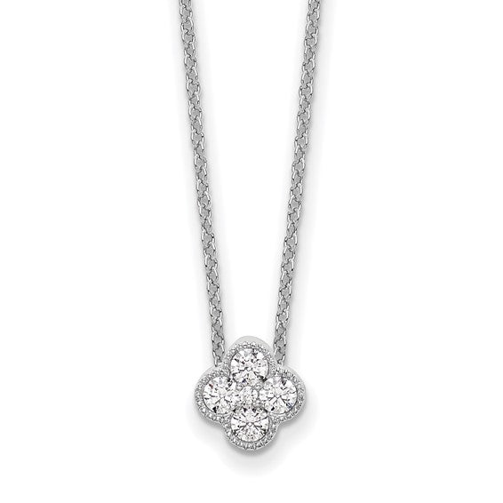 Lab Created Diamond Bloom Necklace