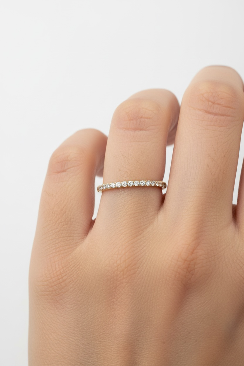 14K Yellow Gold Round Lab-Grown Diamond Essentials Band – 0.30 CTW