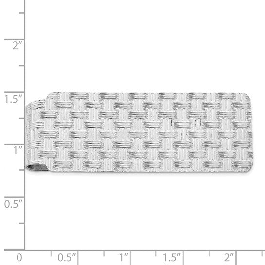 Sterling Silver Woven Money Clip