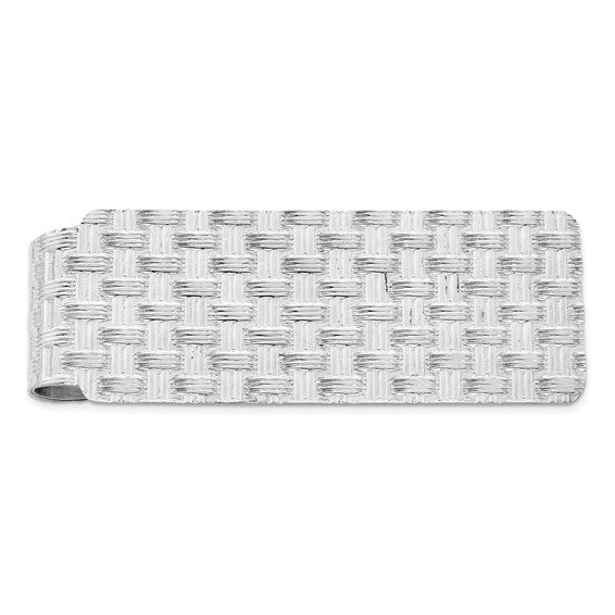 Sterling Silver Woven Money Clip