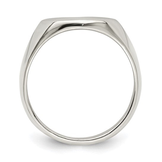 Sterling Silver Oval Signet Ring