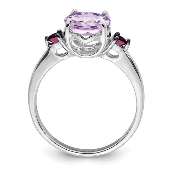 Amethyst & Garnet Ring