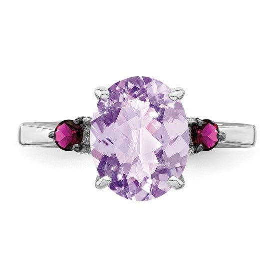 Amethyst & Garnet Ring