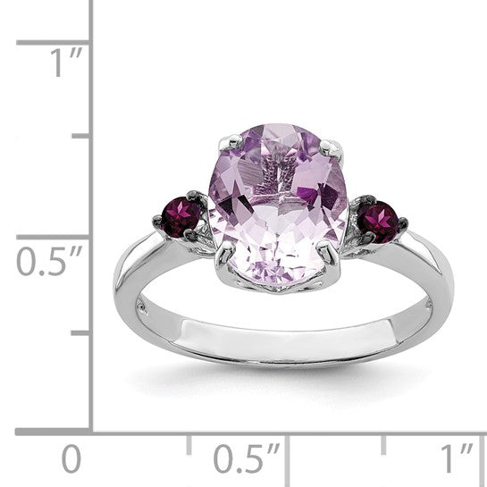 Amethyst & Garnet Ring