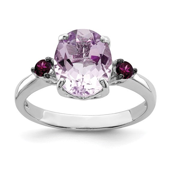 Amethyst & Garnet Ring