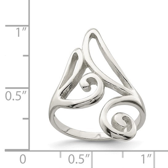 Polished Fancy Swirl Ring