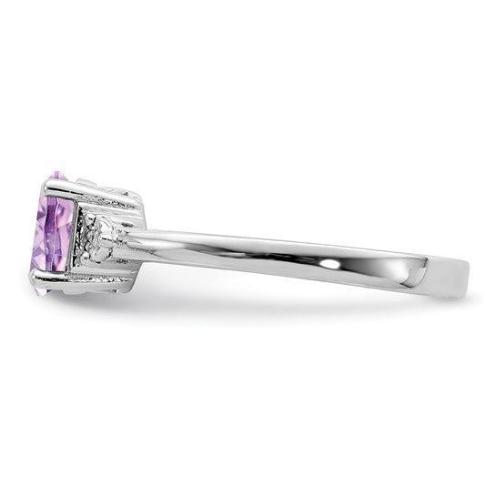 Amethyst & Diamond Ring