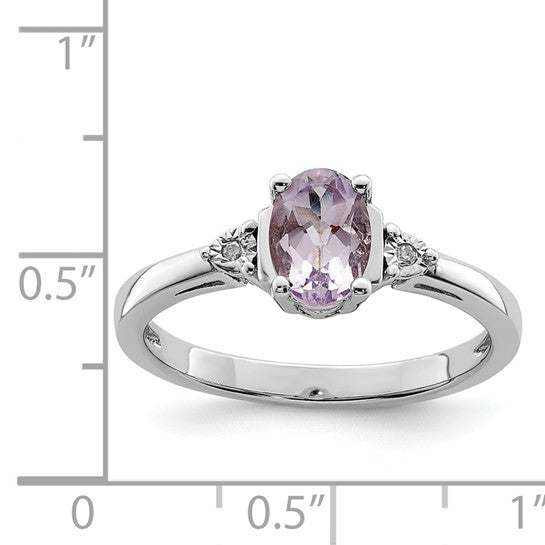 Amethyst & Diamond Ring