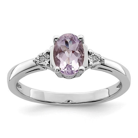 Amethyst & Diamond Ring