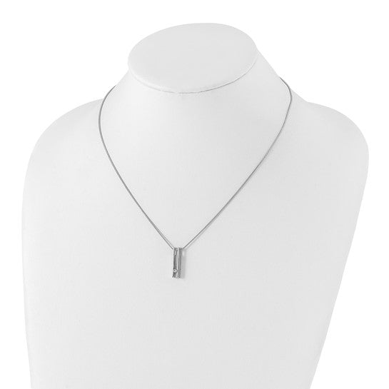 Geometric Diamond Bar Necklace
