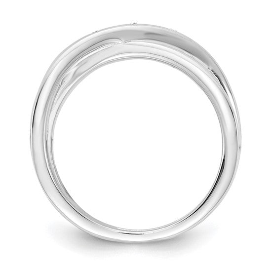 Crossover Diamond Ring