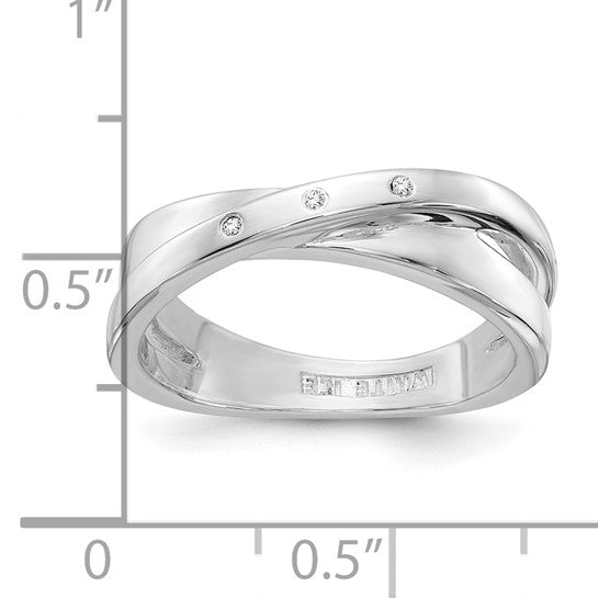 Crossover Diamond Ring