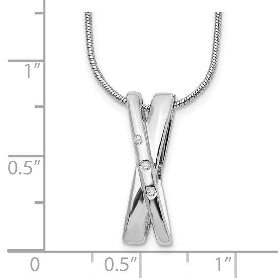 X Diamond Necklace