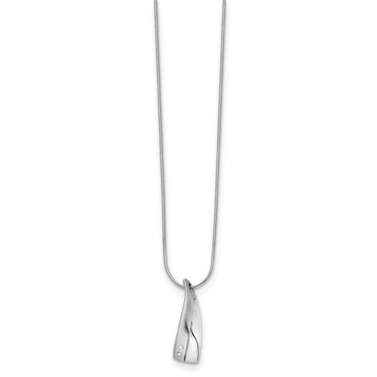 Asymmetrical Diamond Drop Necklace