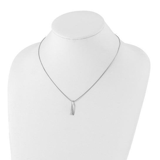 Asymmetrical Diamond Drop Necklace