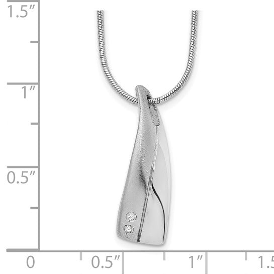 Asymmetrical Diamond Drop Necklace
