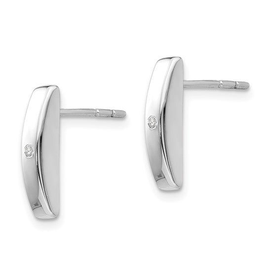 Diamond Bar Earrings