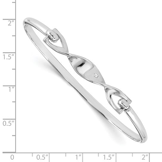 Twisted Diamond Bangle