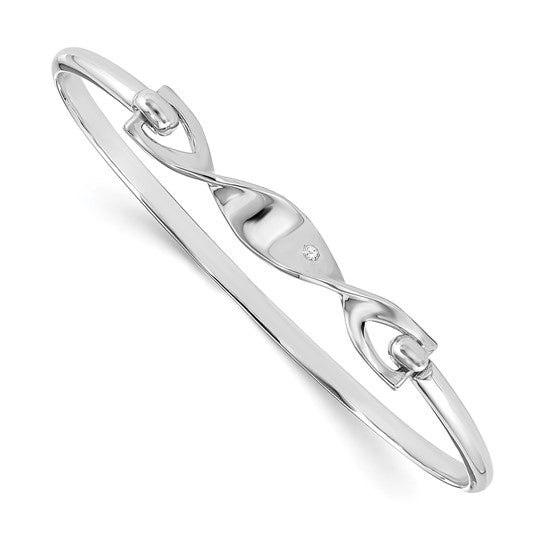 Twisted Diamond Bangle