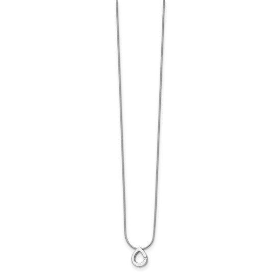 Open Pear Shape Diamond Necklace