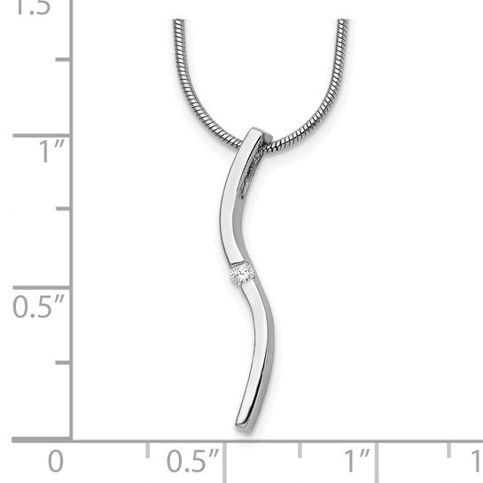 S Diamond Necklace