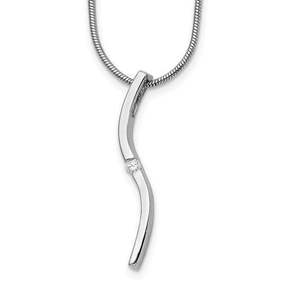 S Diamond Necklace