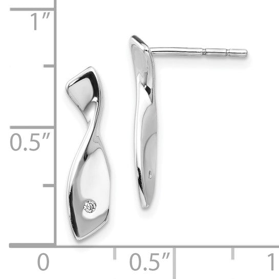 Twisting Diamond Earrings
