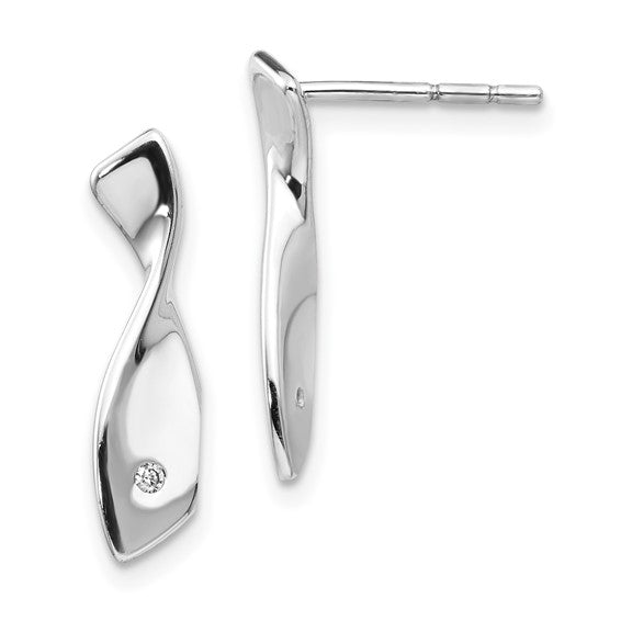 Twisting Diamond Earrings