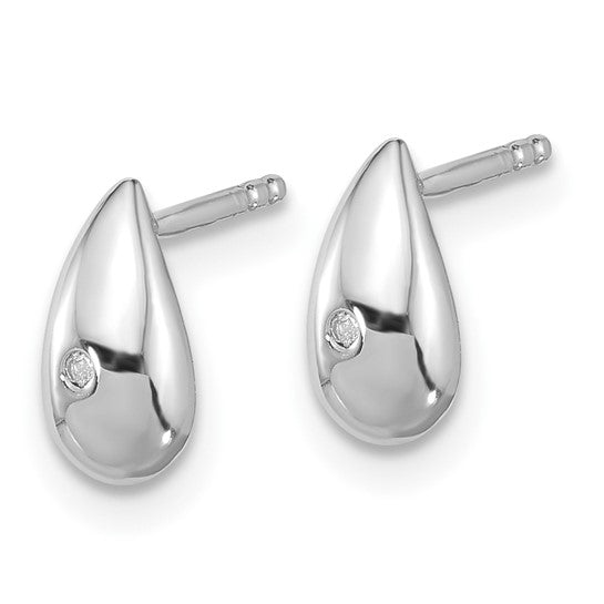 Teardrop Diamond Earrings