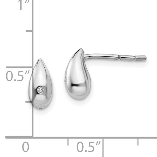 Teardrop Diamond Earrings