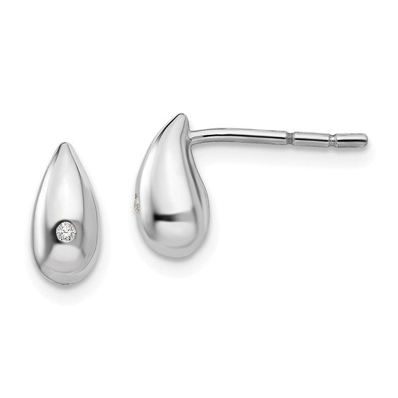 Teardrop Diamond Earrings