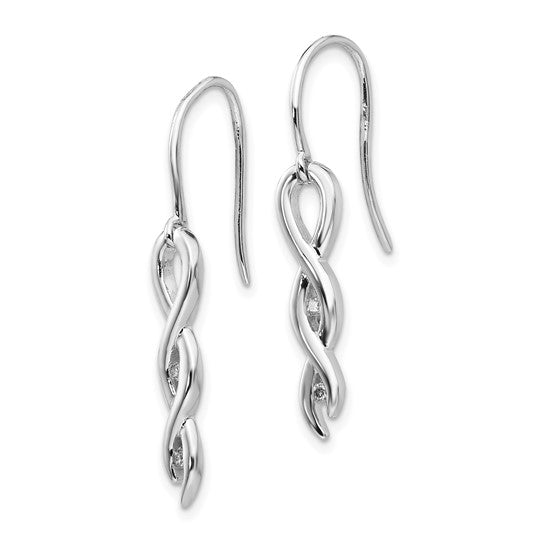 Twisting Diamond Dangle Earrings