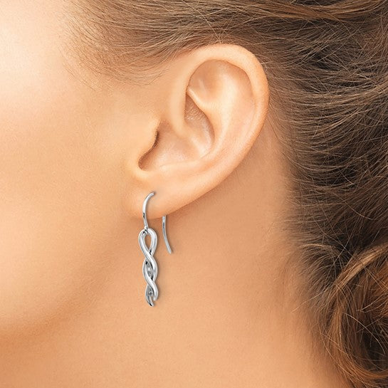 Twisting Diamond Dangle Earrings