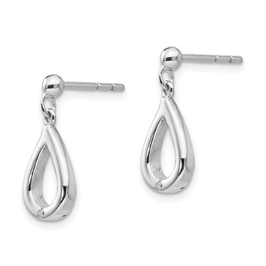 Diamond Teardrop Dangle Earrings