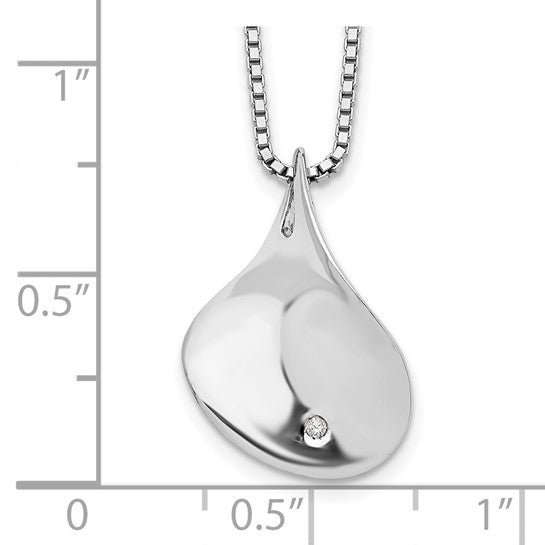 Asymmetrical Diamond Drop Necklace