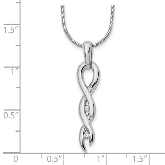 Twisting Diamond Necklace