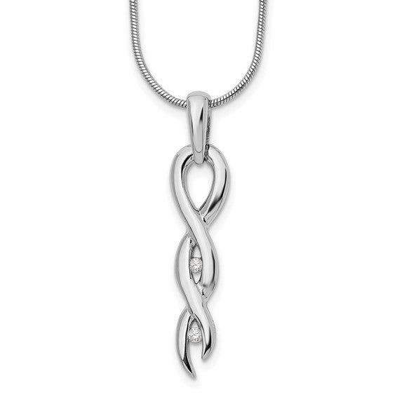 Twisting Diamond Necklace