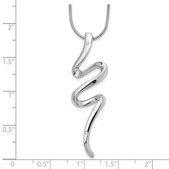 Snaking Diamond Pendant