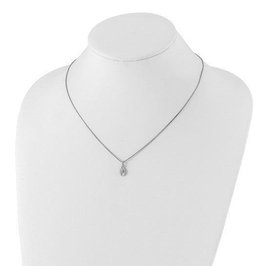 Diamond Cluster Drop Necklace
