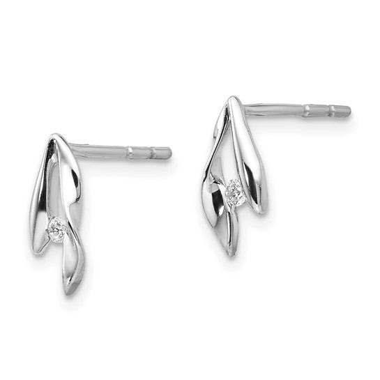 Twisting Diamond Earrings